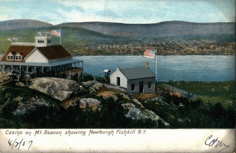 1907 Postcard: Hotel and Power House, Mt. Beacon, NY