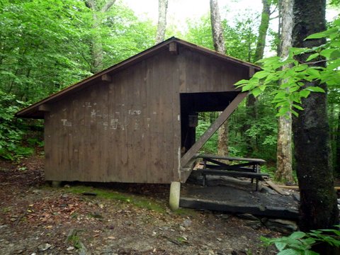 Shelter at Wilbur's Clearing, Money Brook Trail, Mt. Greylock State Reservation, MA