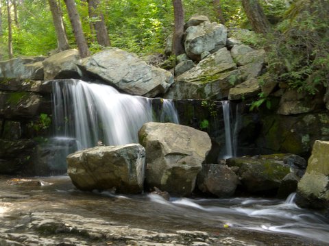 Upper falls of Mineral Spring Brook, Black Rock Forest, Orange County, New York