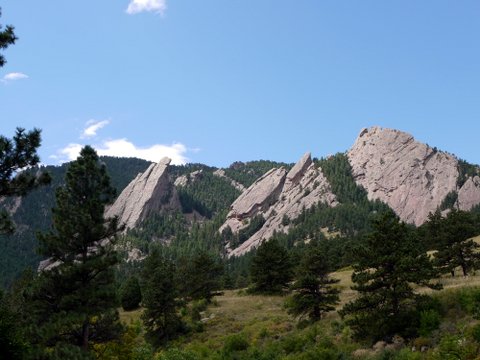 First, Second and Third Flatirons, Boulder Mountain Park, Boulder, Colorado
