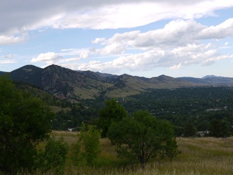Mountains West of Boulder, from Boulder Mountain Park, Boulder, Colorado
