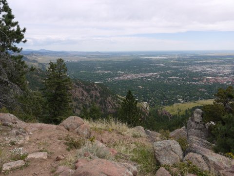 View from Saddle Rock trail, Boulder Mountain Park, Boulder, Colorado