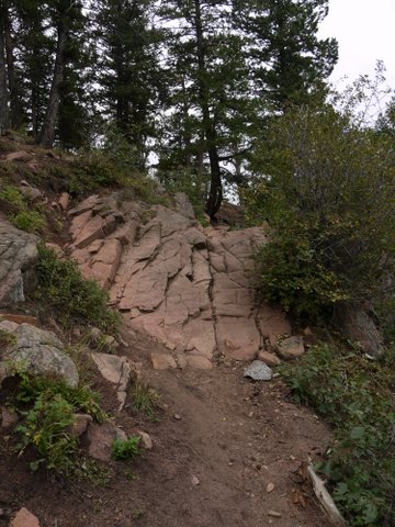 Scramble on Saddle Rock trail, Boulder Mountain Park, Boulder, Colorado